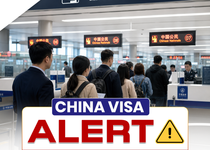 CHINA VISA ALERT